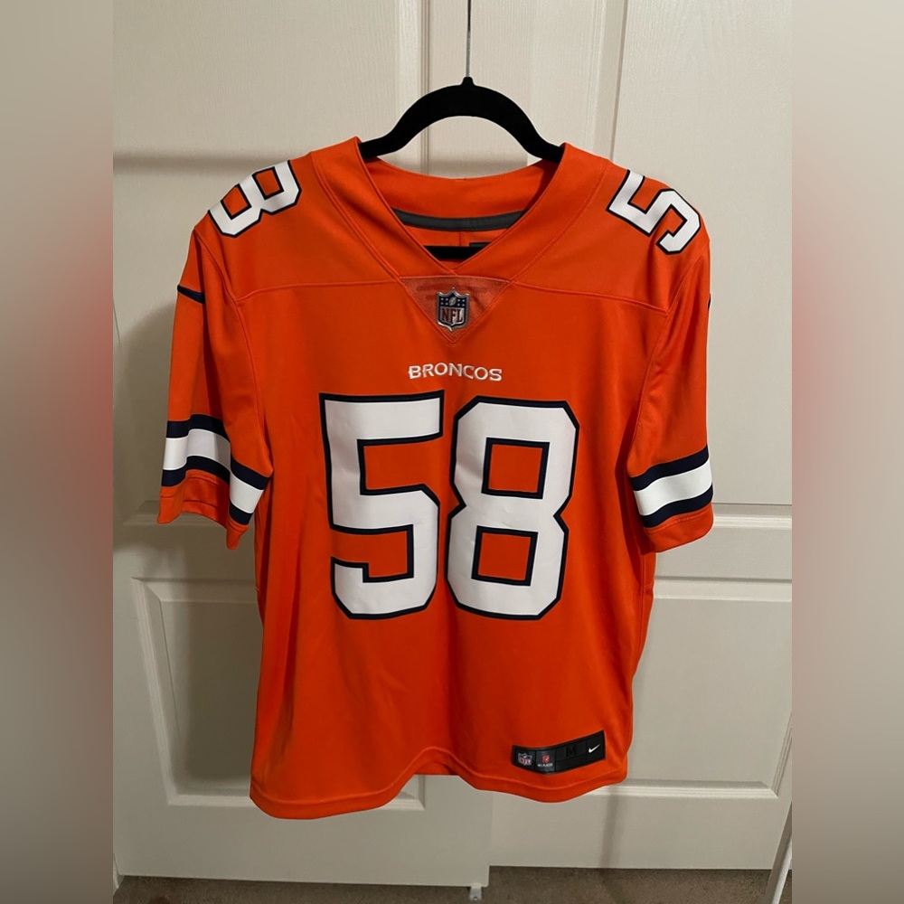 Nike Orange Von Miller Denver Broncos Jersey